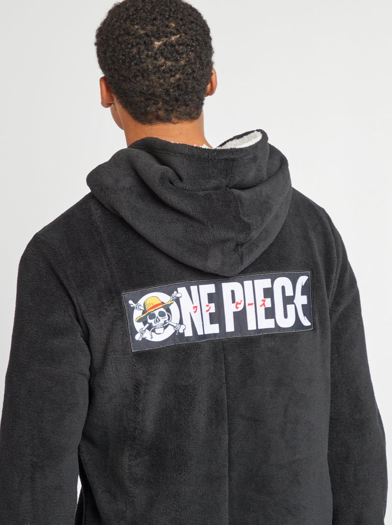 Tuta lunga in pile 'One Piece' nero - Kiabi
