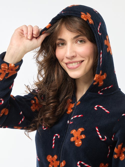 Tuta lunga in pile Pan di zenzero - Kiabi