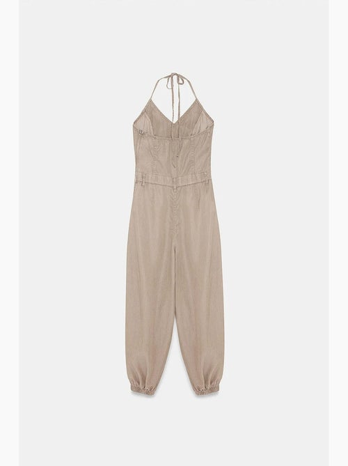 Tuta lunga in tencel con scollo halter dilvin - Kiabi Tuta lunga in tencel con scollo halter dilvin - Kiabi