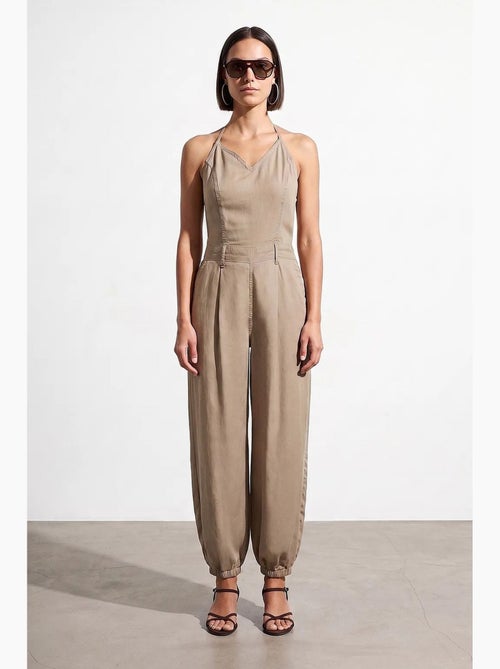 Tuta lunga in tencel con scollo halter dilvin - Kiabi Tuta lunga in tencel con scollo halter dilvin - Kiabi