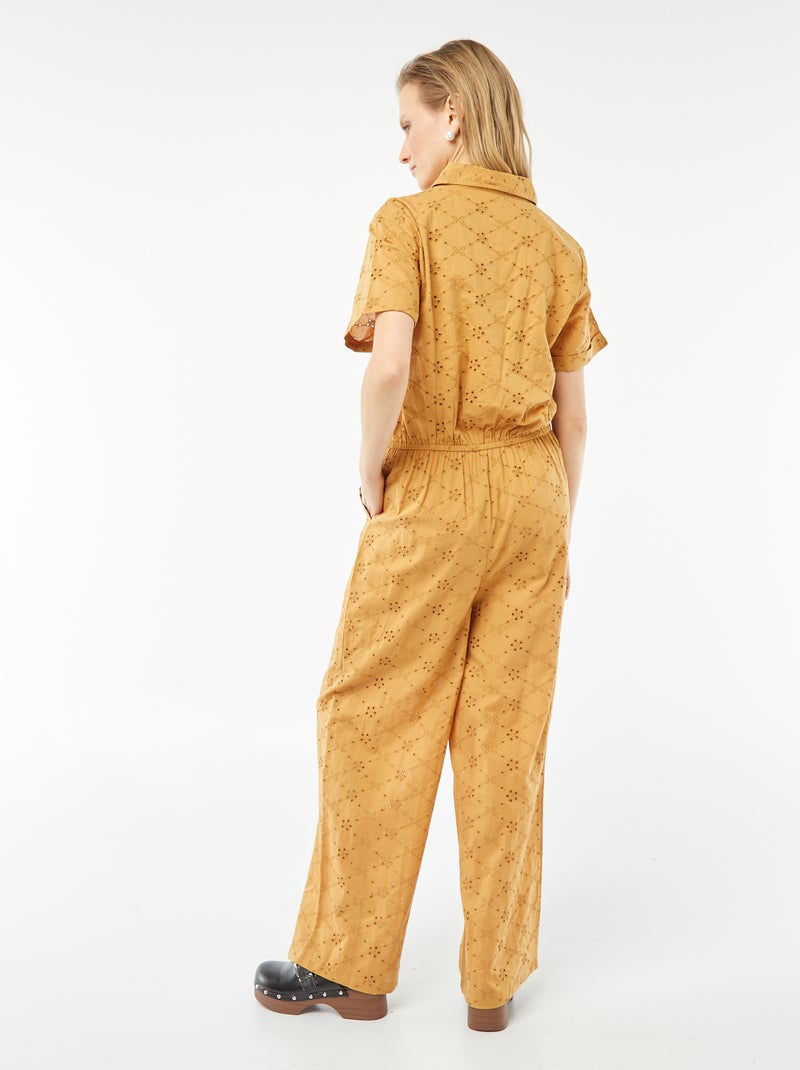 Tuta lunga ricamata BEIGE - Kiabi