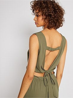 Tuta morbida con schiena scoperta - Kiabi