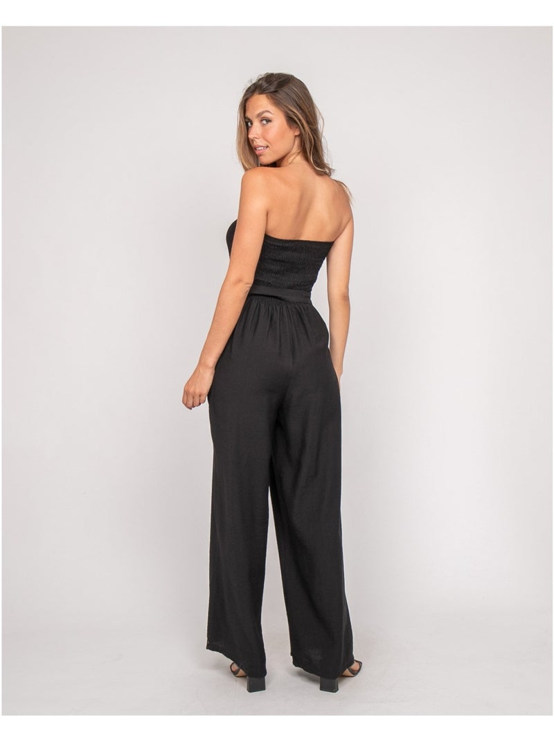 Tuta pantalone bustier EVILIA Nero - Kiabi