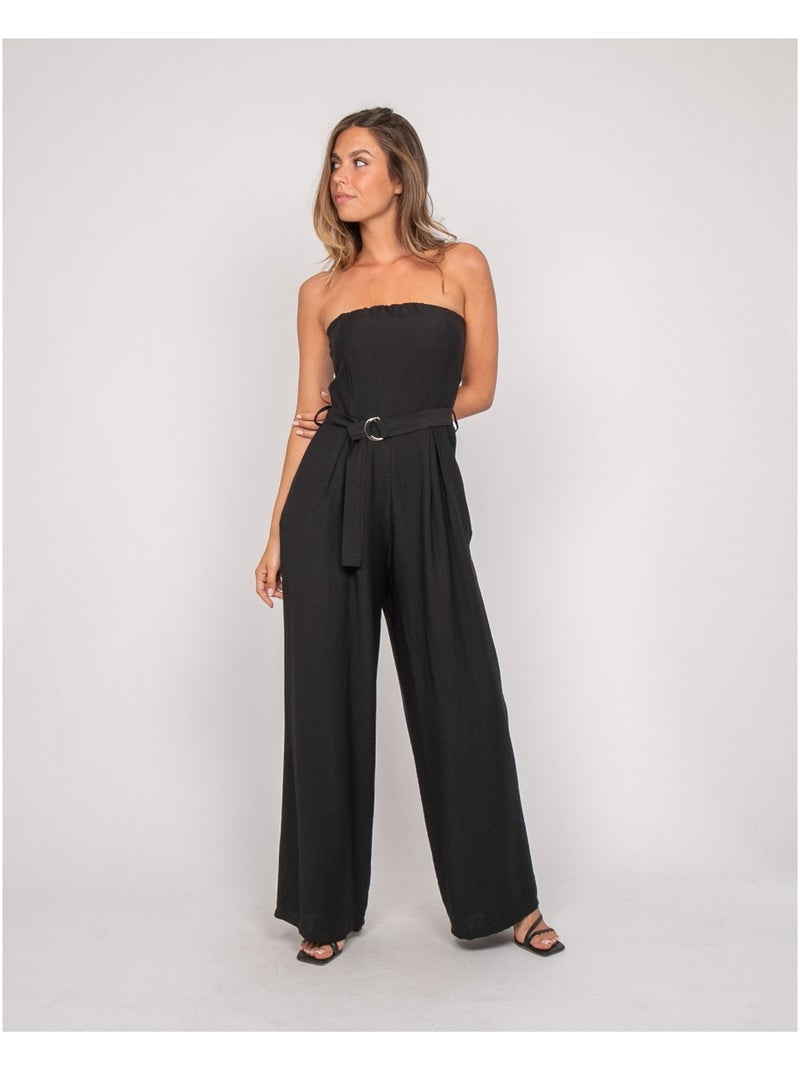 Tuta pantalone bustier EVILIA Nero - Kiabi