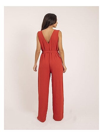 Tuta pantalone con cintura elea