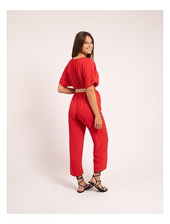 Tuta pantalone con cintura ELRIDA