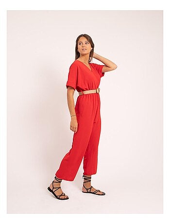 Tuta pantalone con cintura ELRIDA