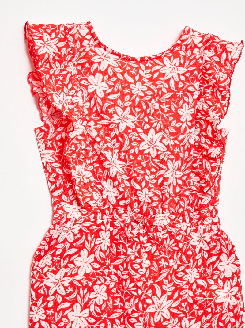 Tuta pantalone con motivo Rosso - Kiabi