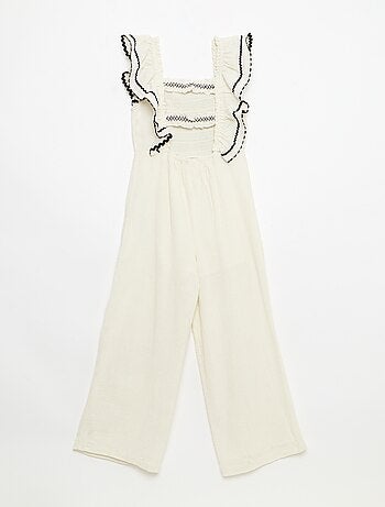 Tuta pantalone con volant