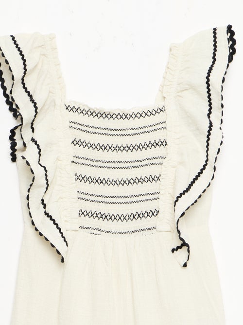 Tuta pantalone con volant - Kiabi