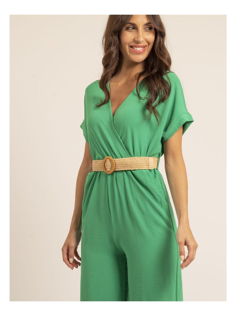 Tuta pantalone et ceinture EDERNIE Verde - Kiabi