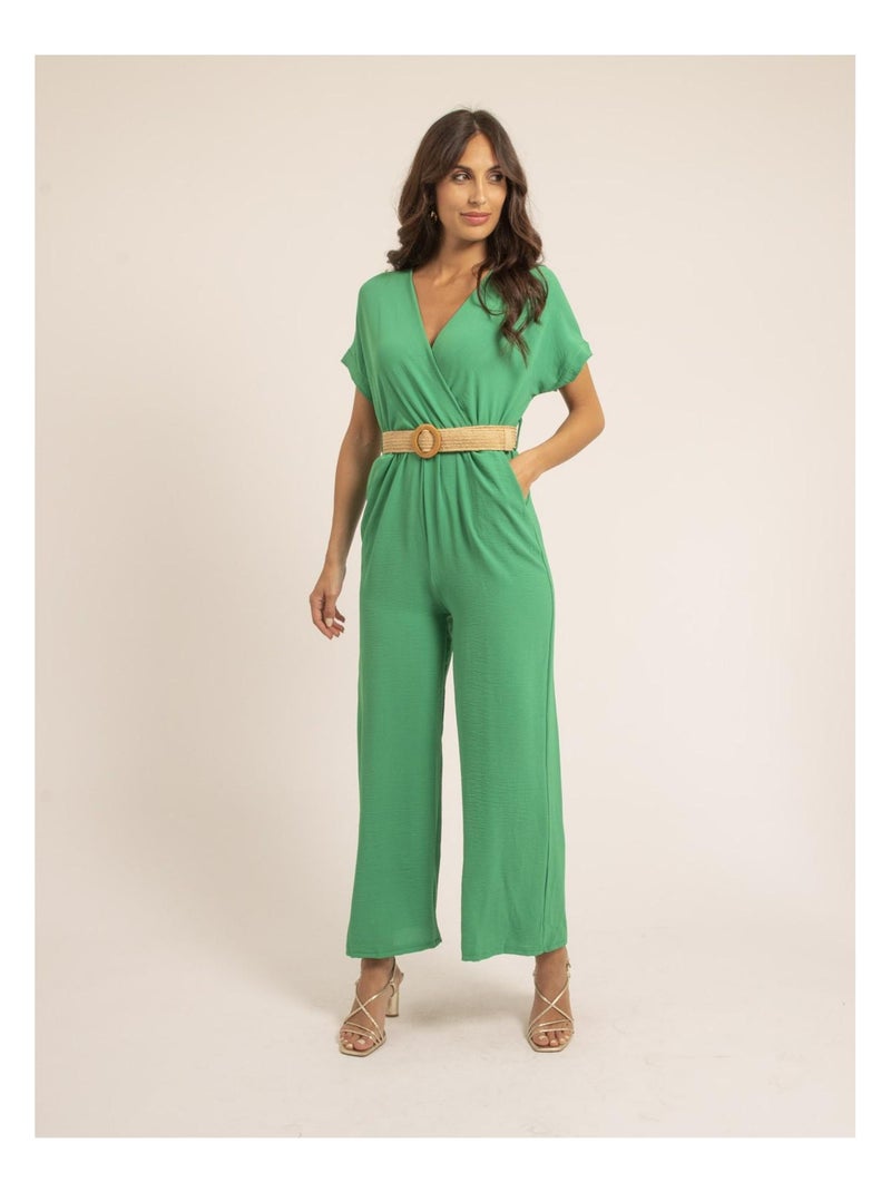 Tuta pantalone et ceinture EDERNIE Verde - Kiabi