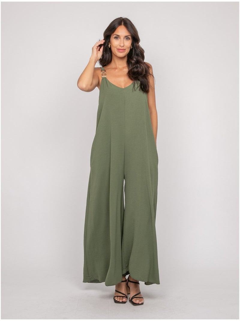 Tuta pantalone fluida ECHINE Cachi - Kiabi