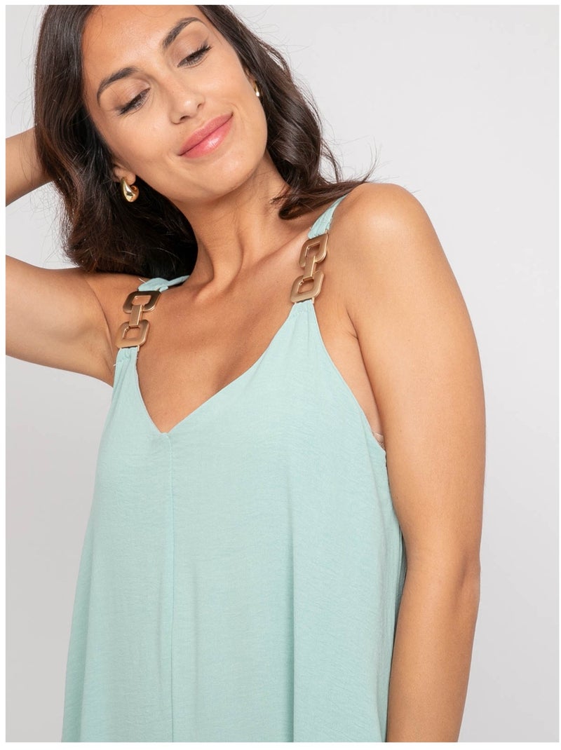 Tuta pantalone fluida ECHINE Verde acqua - Kiabi