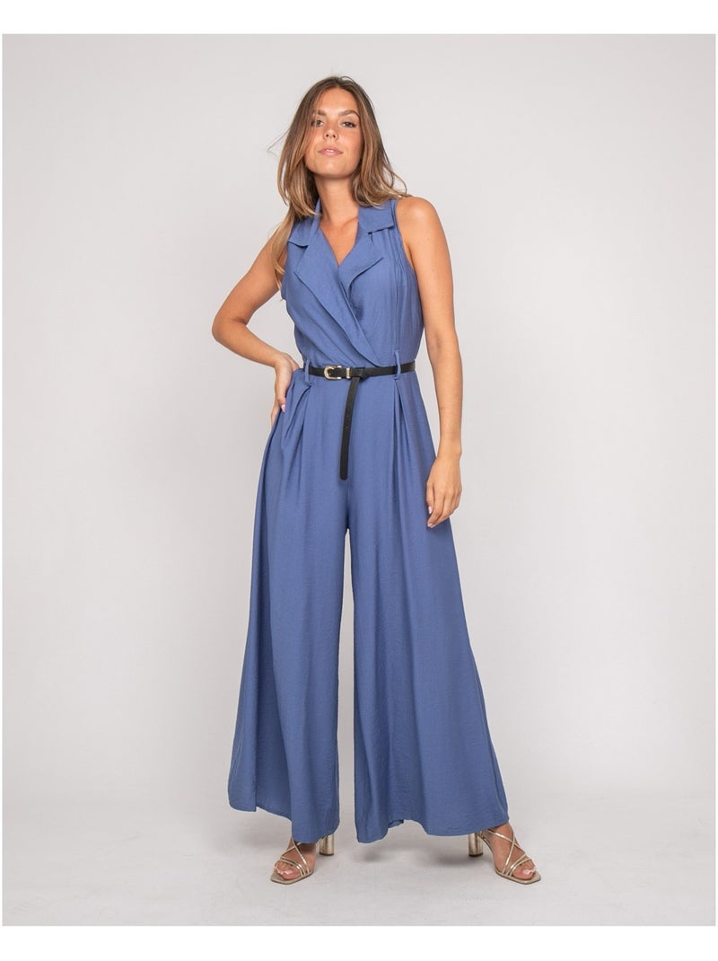 Tuta pantalone fluida EZINE Blu - Kiabi