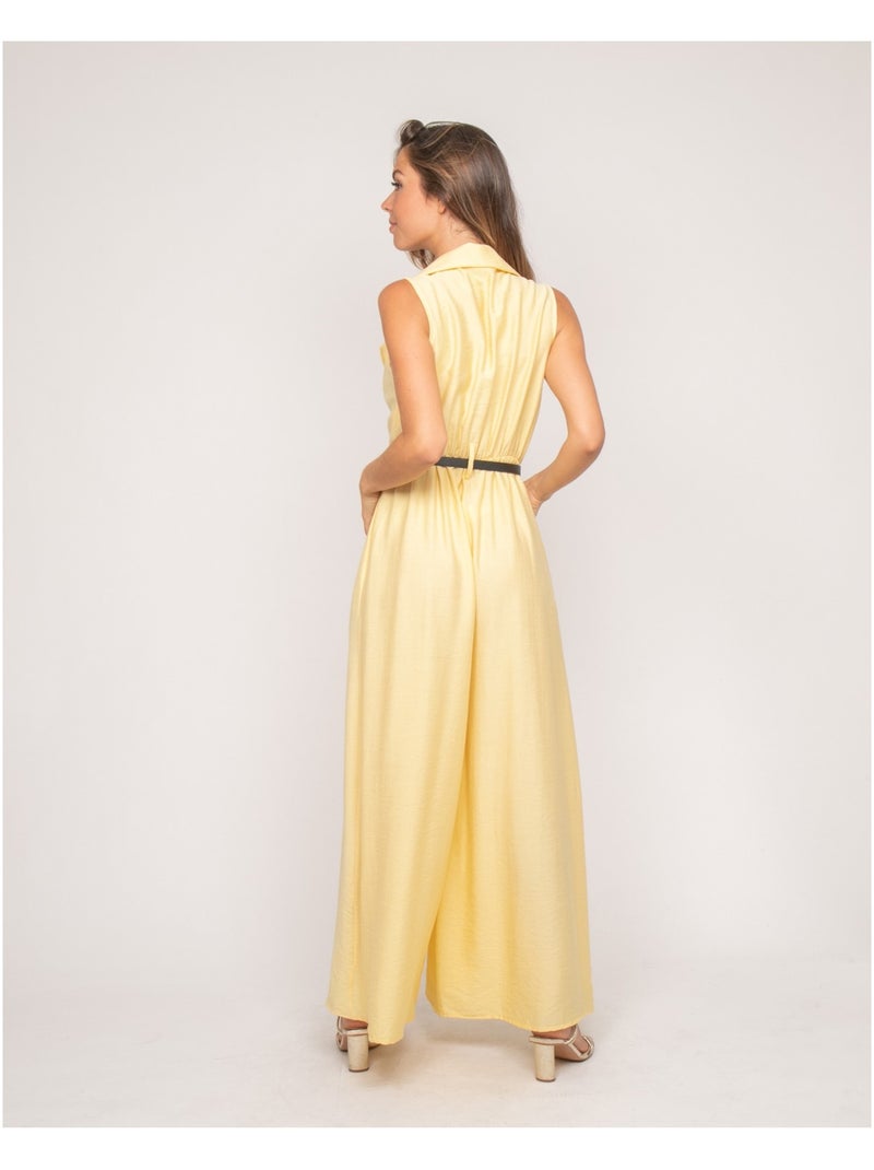 Tuta pantalone fluida EZINE Giallo - Kiabi