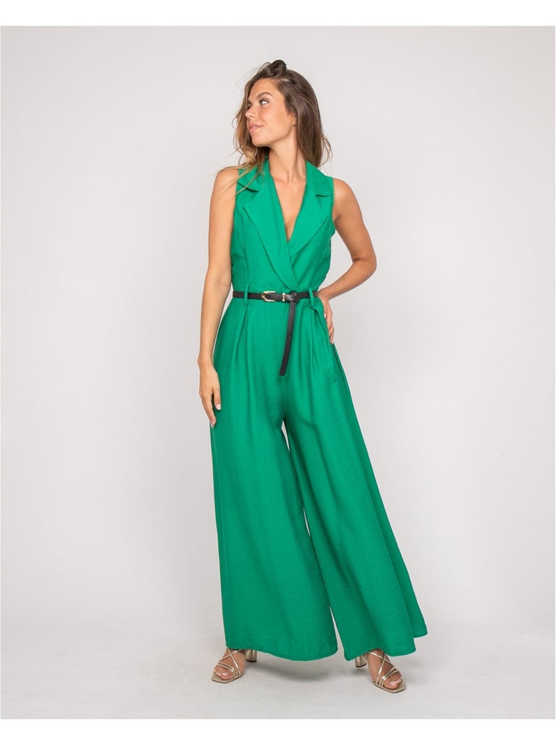 Tuta pantalone fluida EZINE Verde - Kiabi
