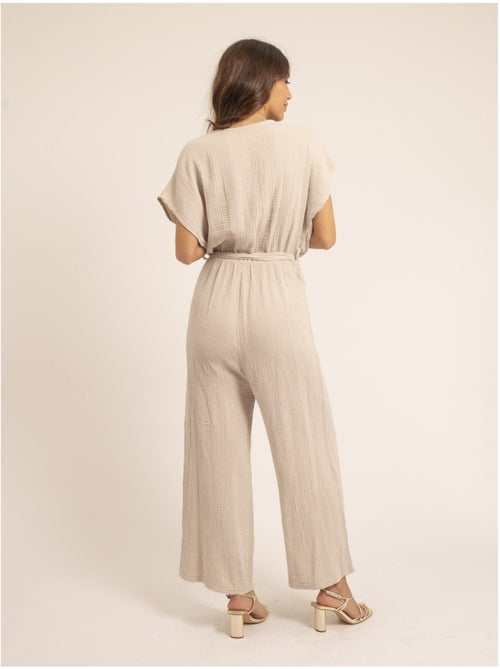 Tuta pantalone gaze de coton EROLIE - Kiabi