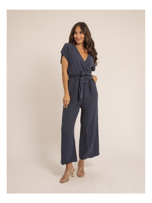 Tuta pantalone gaze de coton EROLIE - Kiabi