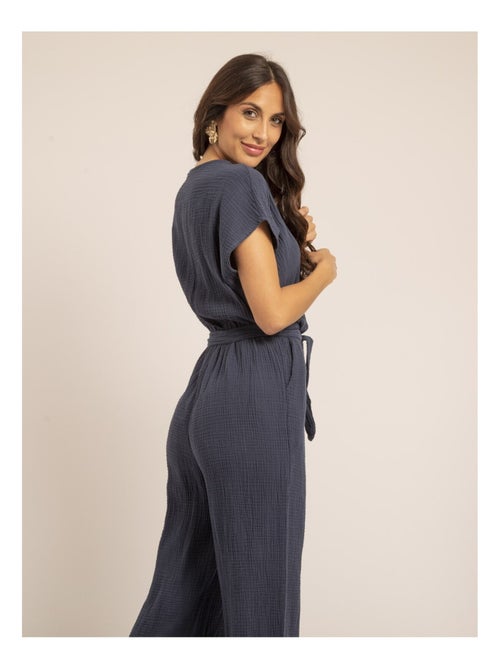 Tuta pantalone gaze de coton EROLIE - Kiabi