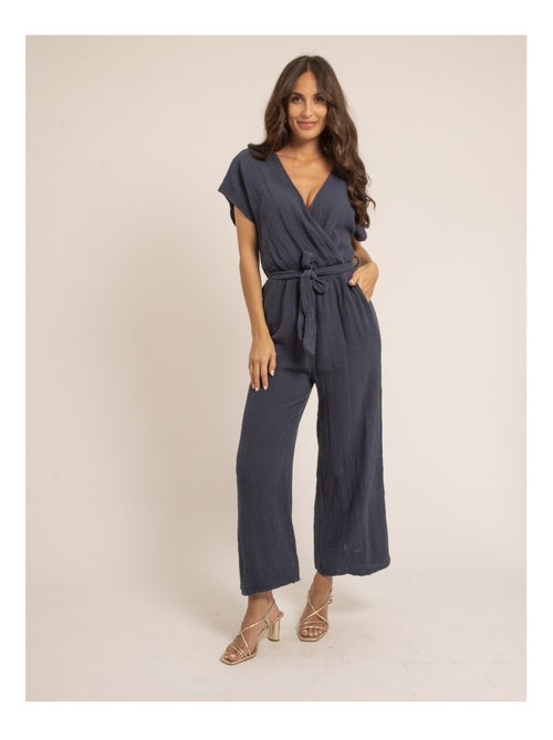 Tuta pantalone gaze de coton EROLIE - Kiabi