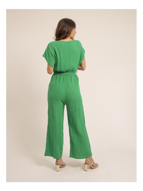 Tuta pantalone gaze de coton EROLIE - Kiabi