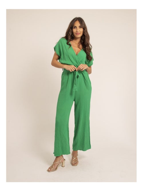 Tuta pantalone gaze de coton EROLIE - Kiabi