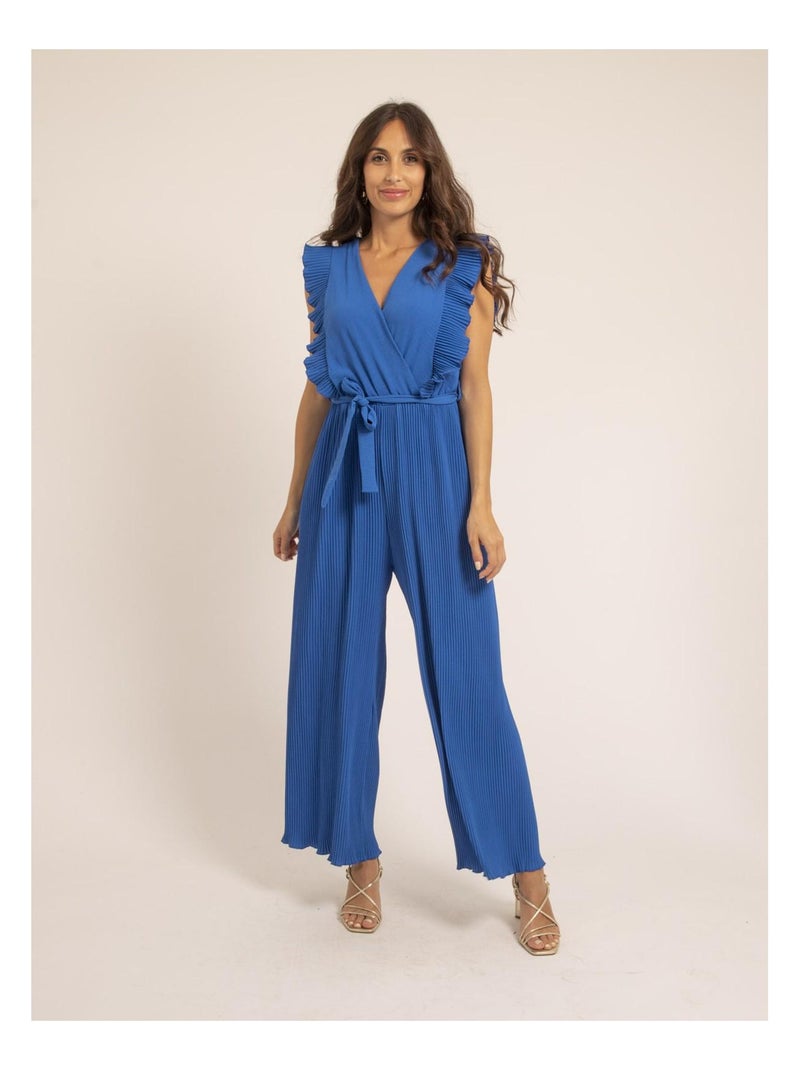 Tuta pantalone plissée EDENA Blu reale - Kiabi