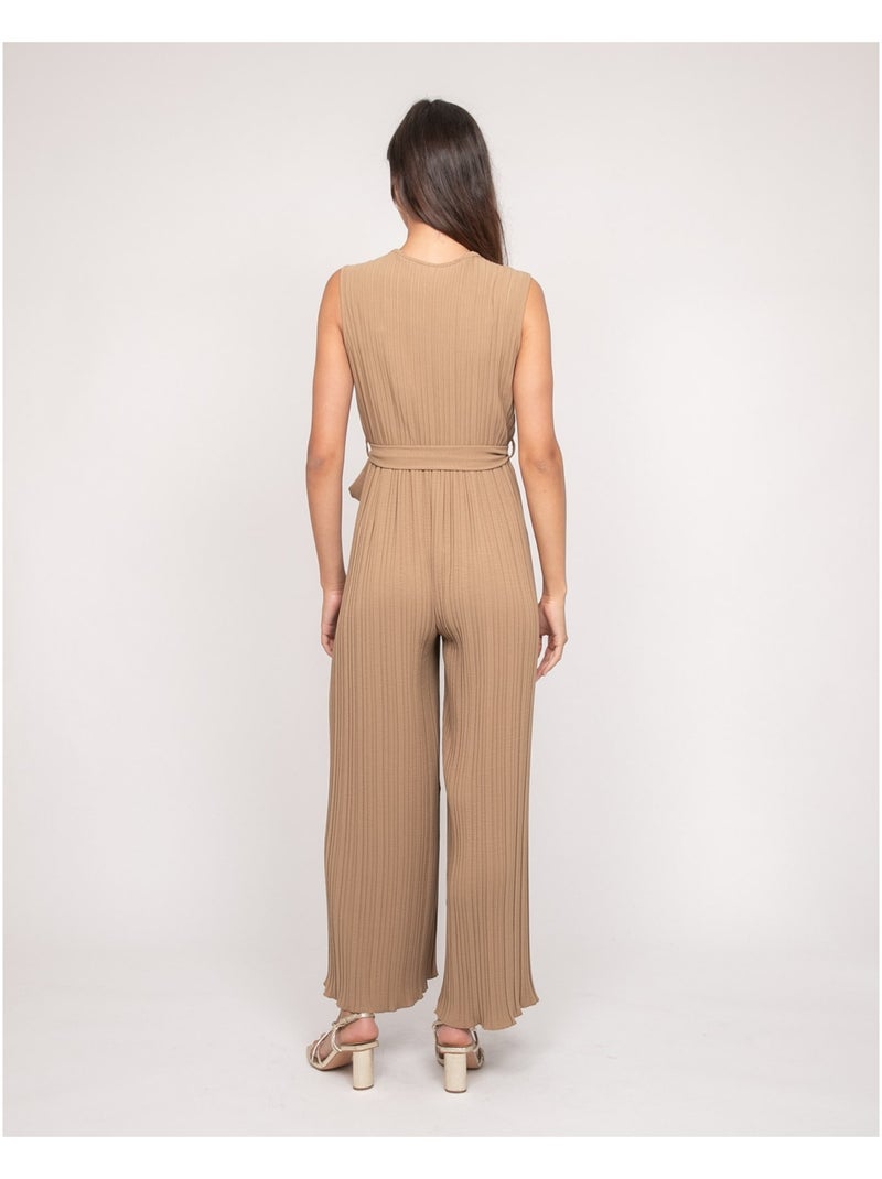 Tuta pantalone plissettata EKIA Marrone caramello - Kiabi