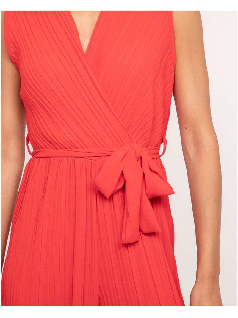 Tuta pantalone plissettata EKIA Rosso - Kiabi