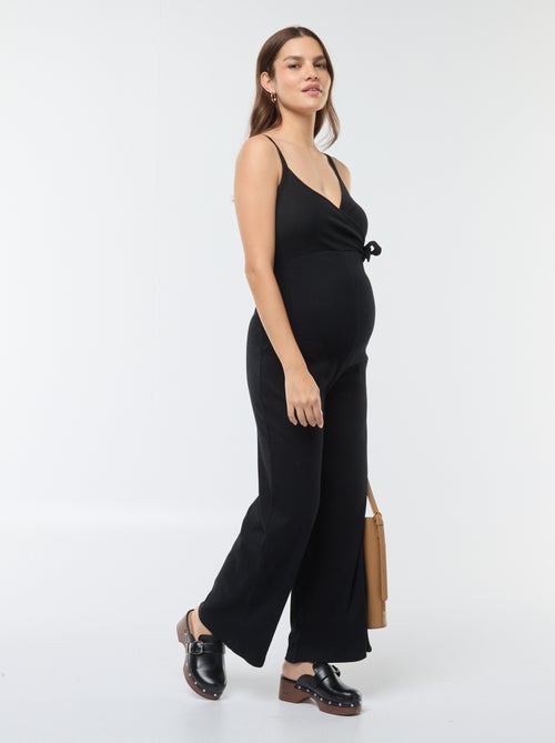 Tuta pré-maman in maglia a coste - Kiabi