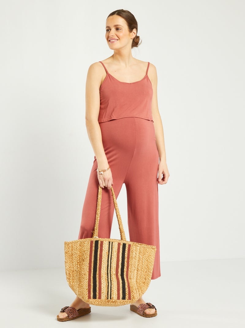 Tuta premaman con spalline ROSSO - Kiabi