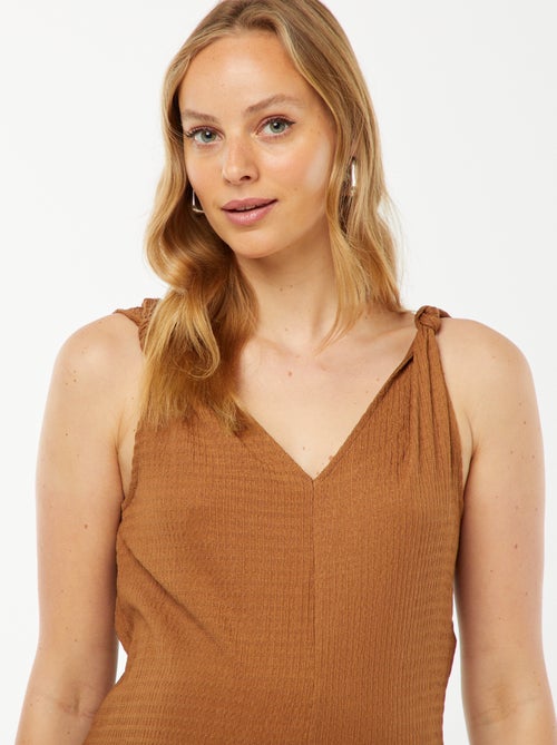 Tuta premaman in tessuto goffrato - Kiabi