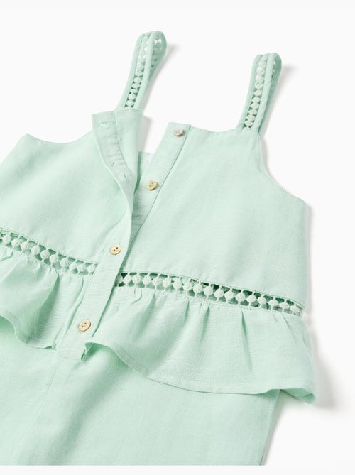 Tuta senza maniche in cotone e lino - Kiabi