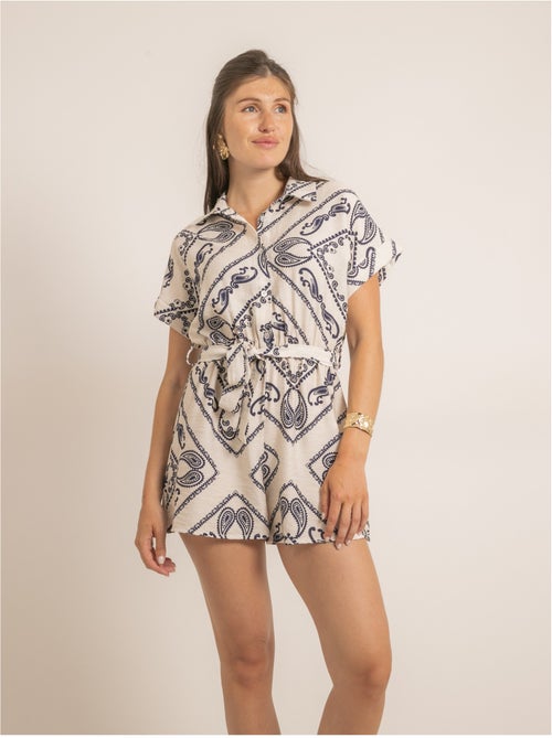 Tuta-short con motivi XELENE - Kiabi