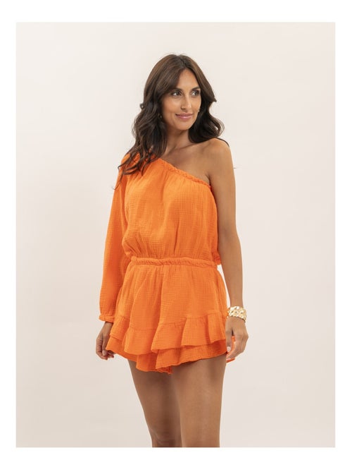 Tuta-short in garza di cotone XITONIA - Kiabi
