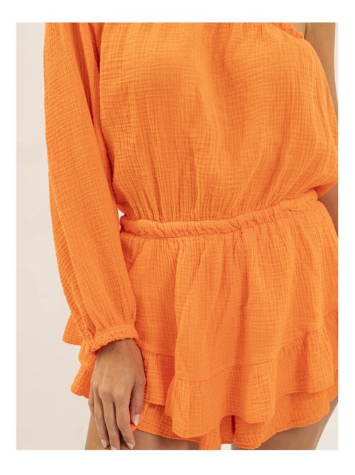 Tuta-short in garza di cotone XITONIA - Kiabi