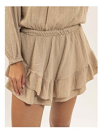 Tuta-short in garza di cotone XITONIA