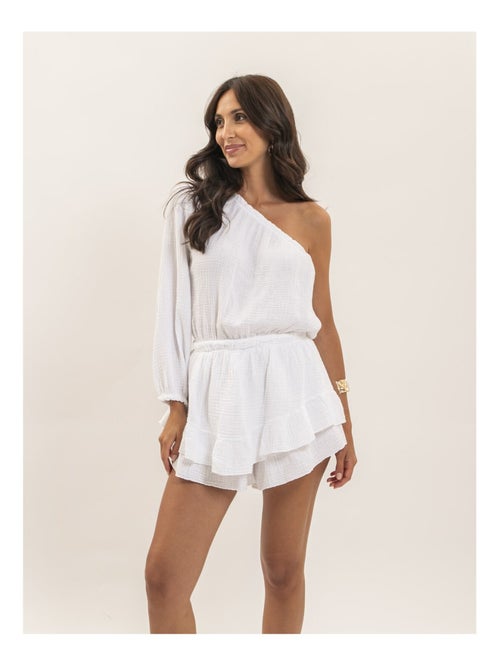 Tuta-short in garza di cotone XITONIA - Kiabi