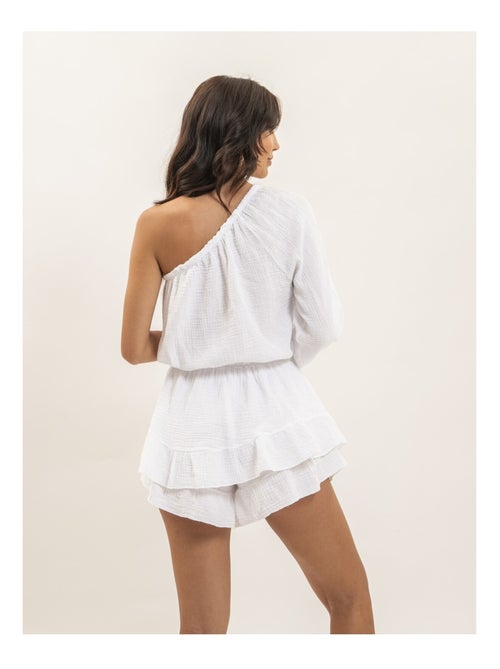 Tuta-short in garza di cotone XITONIA - Kiabi