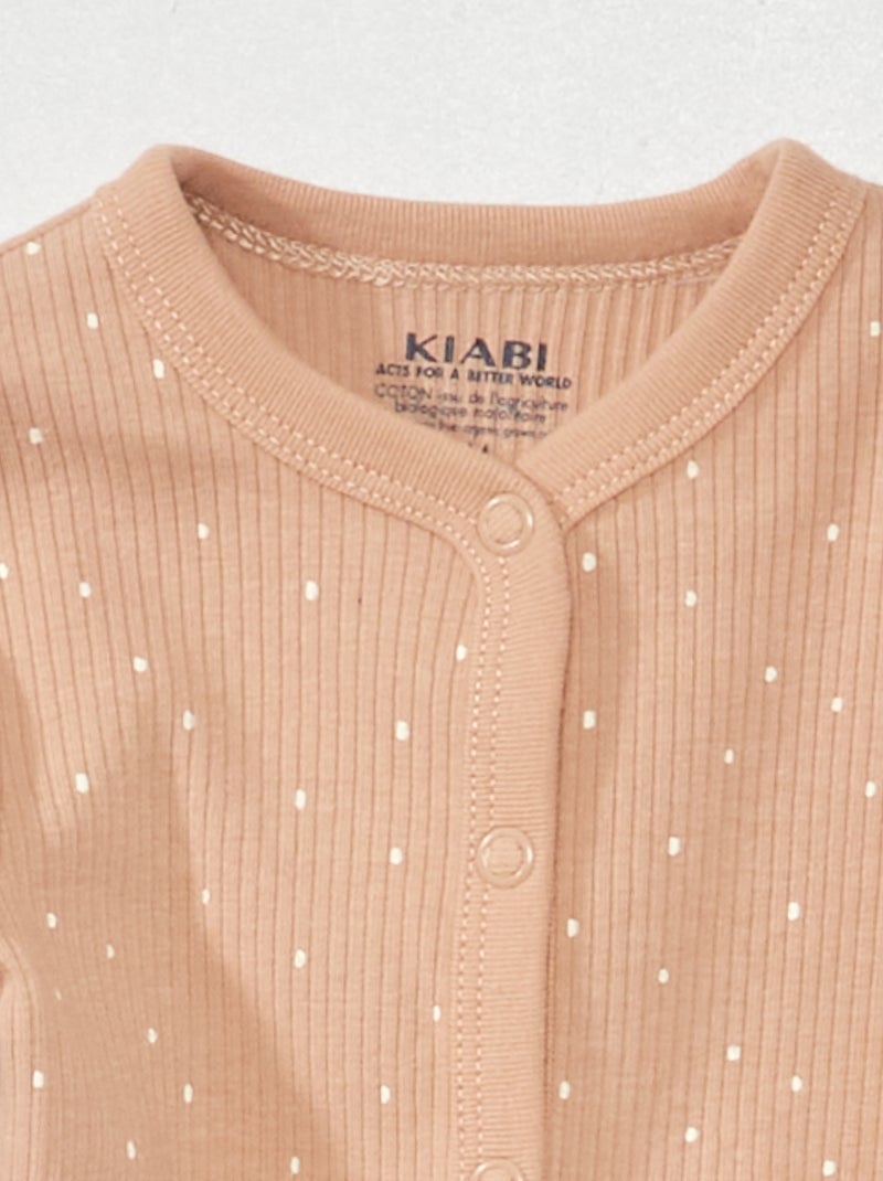 Tutina a coste - Unisex MARRONE - Kiabi