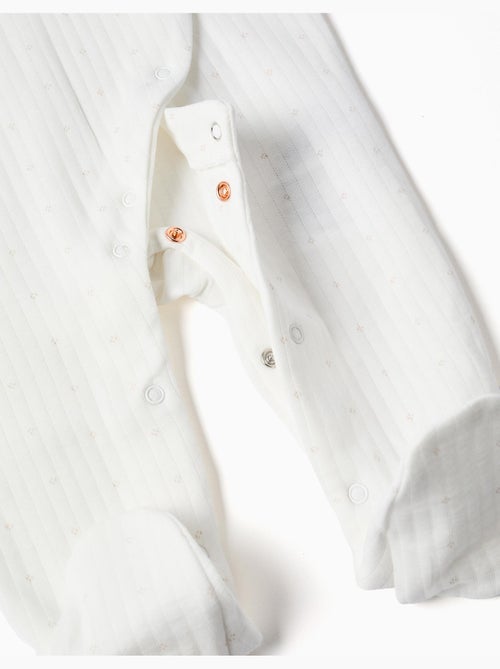 Tutina a costine in cotone trapuntato - Kiabi