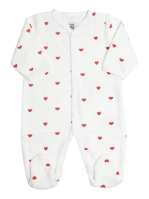 Tutina a maniche lunghe - cuori - Kiabi Tutina a maniche lunghe - cuori - Kiabi