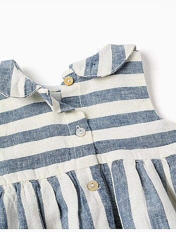 Tutina a righe in cotone e lino You&Me