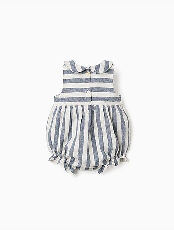 Tutina a righe in cotone e lino You&Me