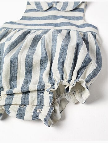Tutina a righe in cotone e lino You&Me