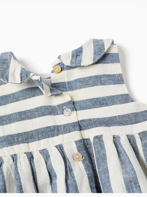 Tutina a righe in cotone e lino You&Me - Kiabi