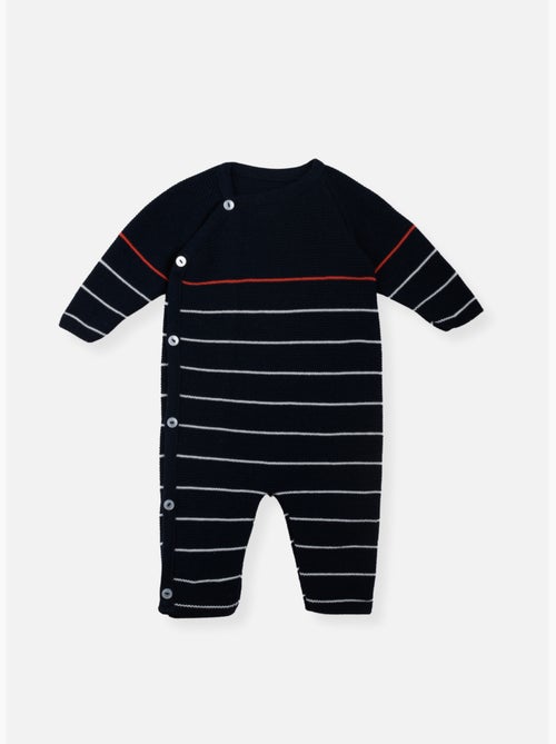 Tutina alla marinara neonato 50% cotone biologico 50% poliestere riciclato - Kiabi