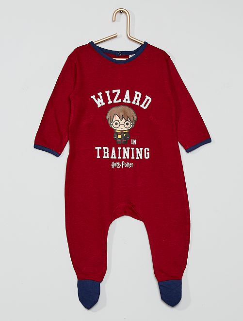 Tutina + bavaglino in cotone 'Harry Potter' - bordeaux - Kiabi - 12.00€