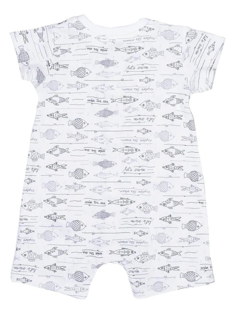Tutina bimbo in cotone biologico ocean | Kitikate Grigio - Kiabi